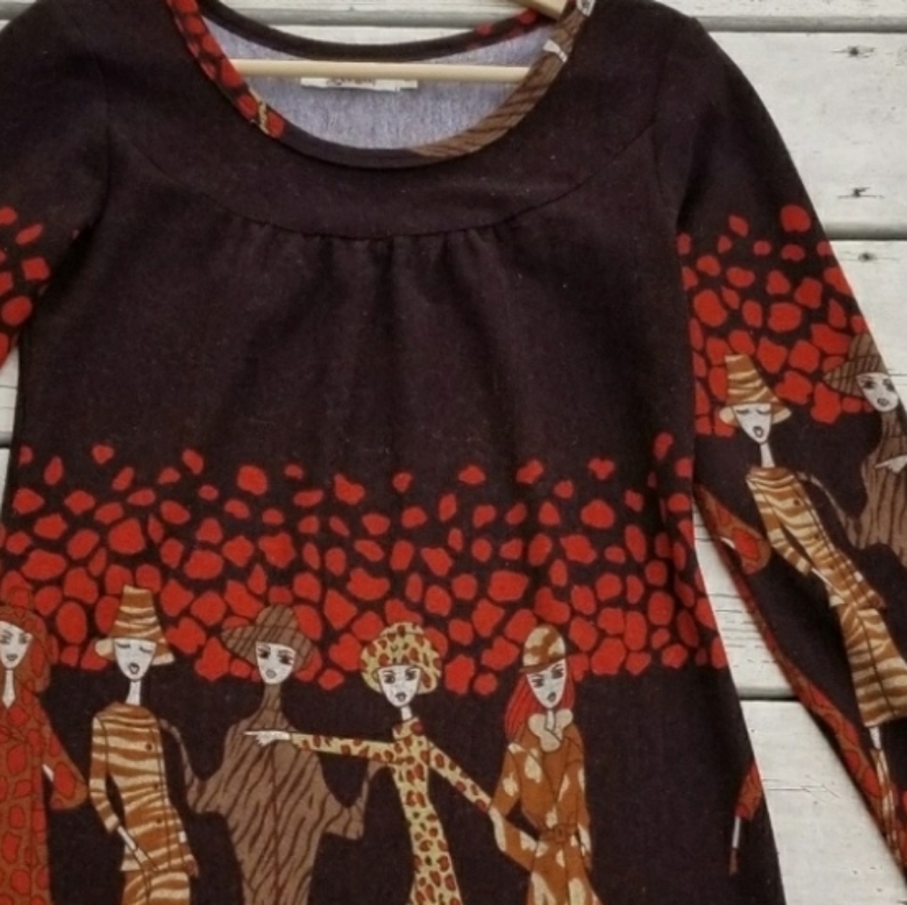 Axyeh Ladies long-sleeve sweater dress - Picture 6 of 10